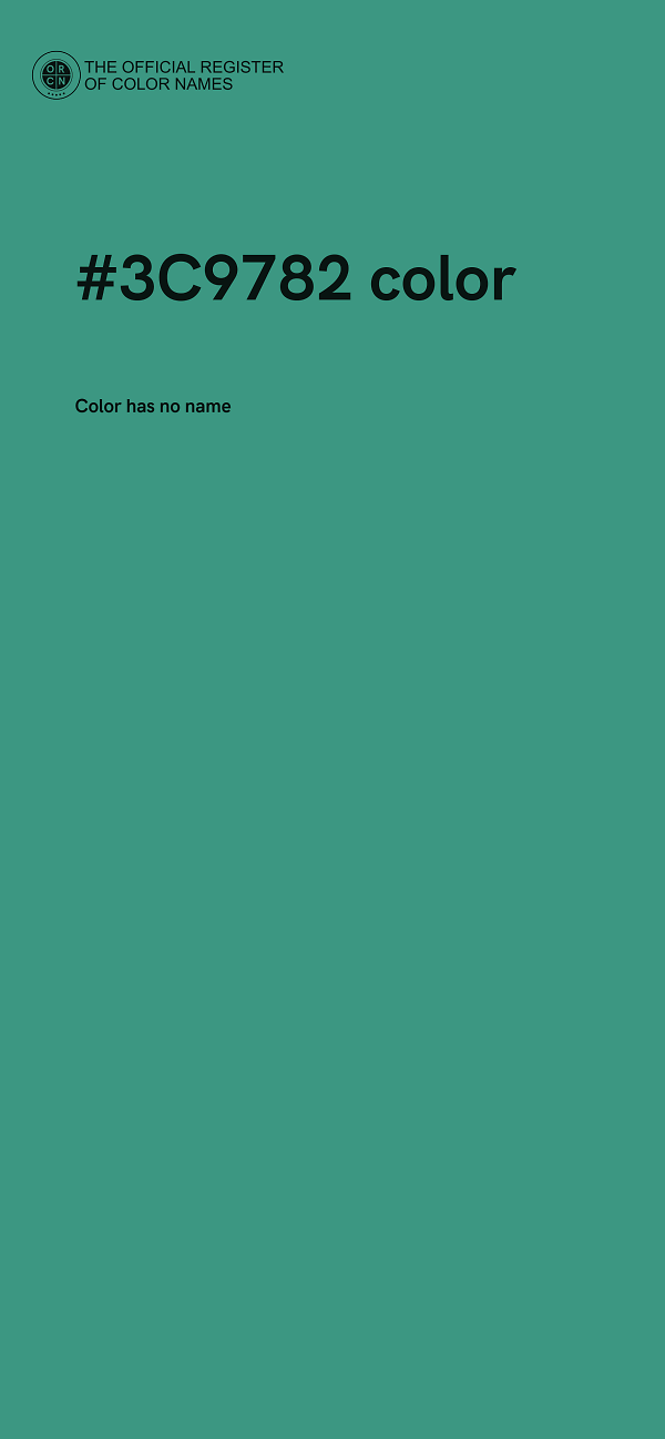 #3C9782 color image