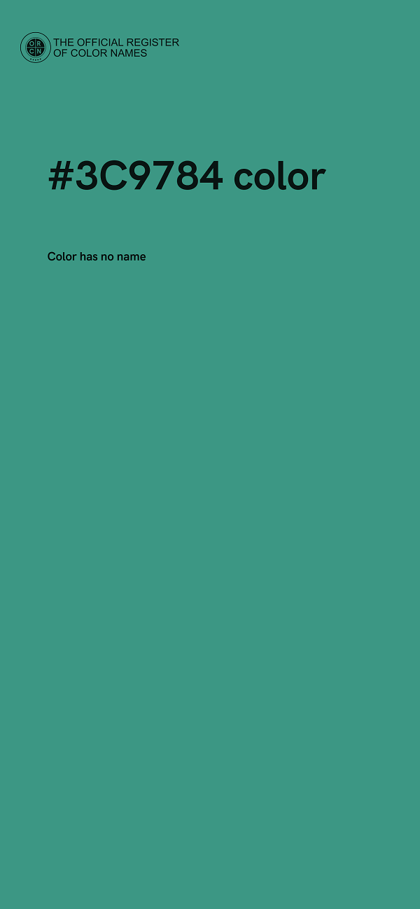 #3C9784 color image