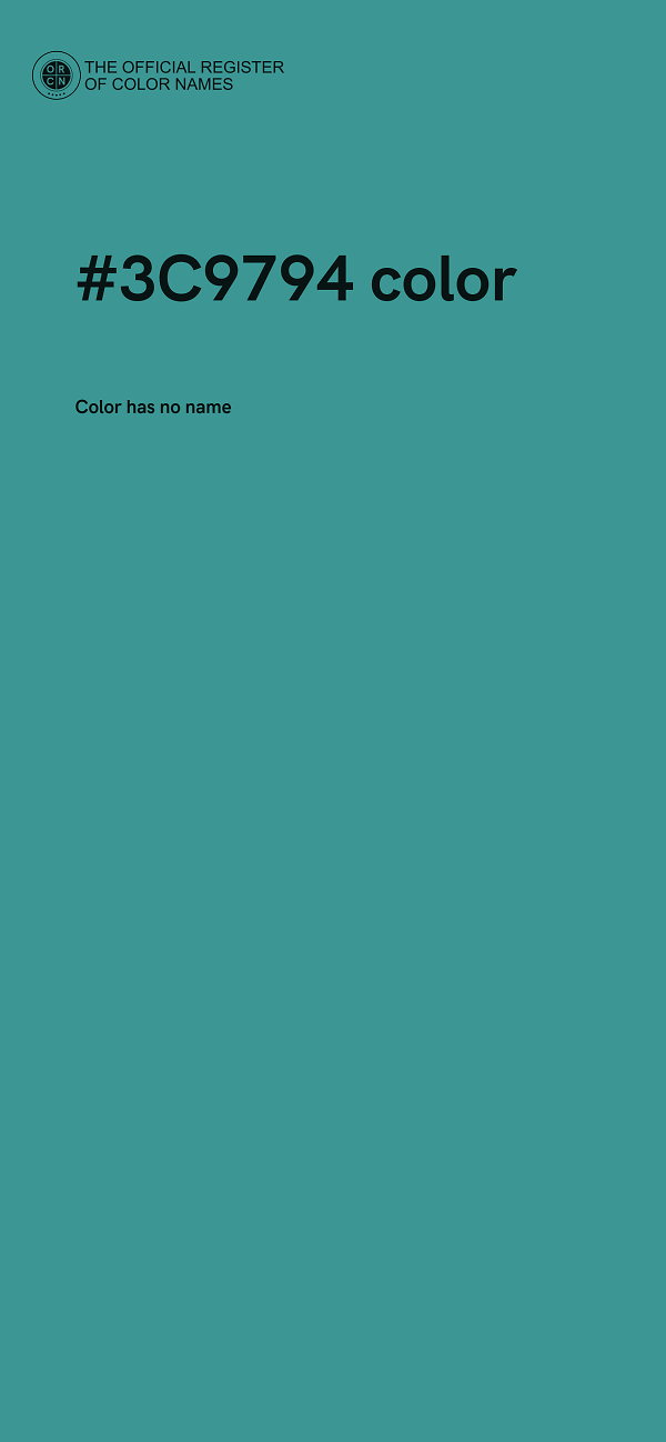 #3C9794 color image