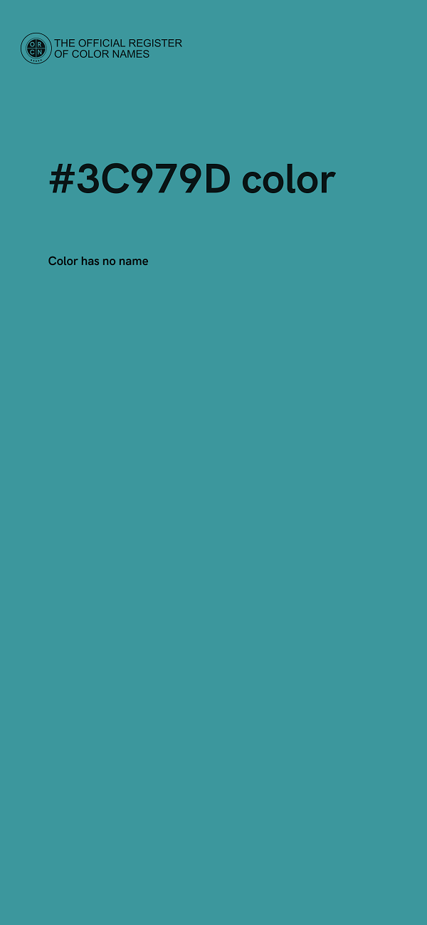 #3C979D color image