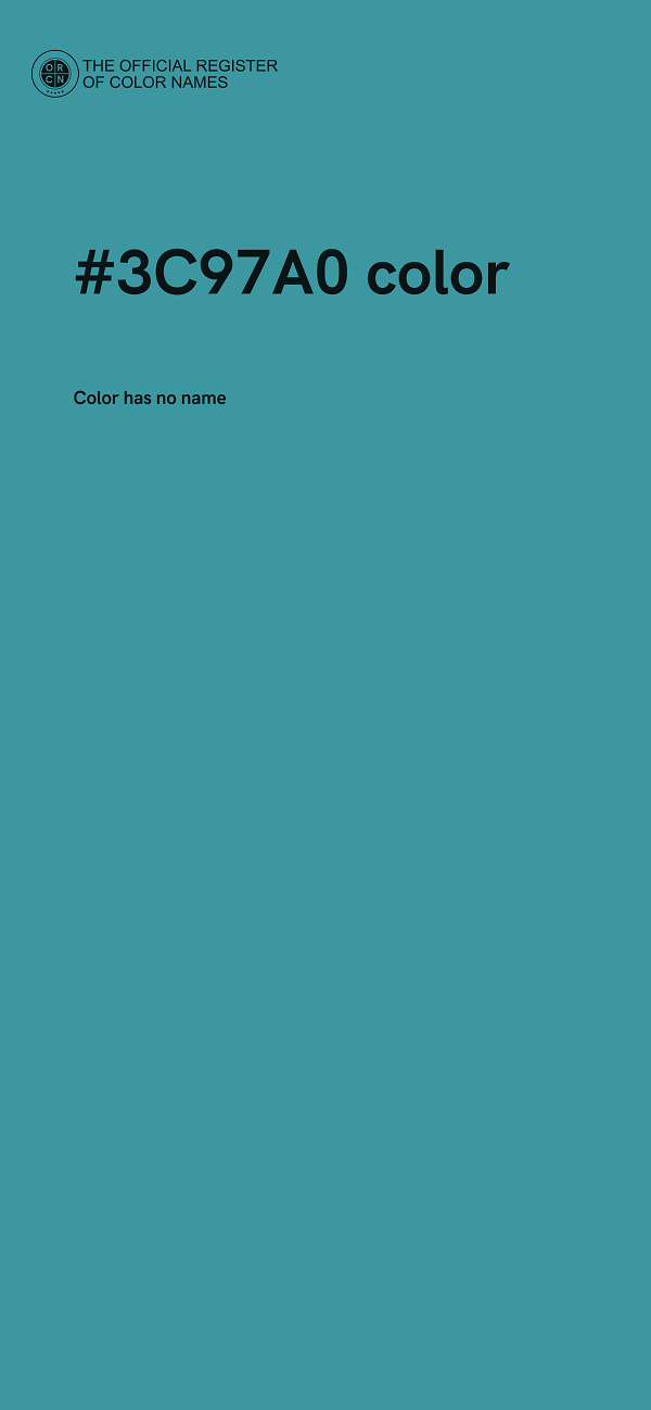#3C97A0 color image