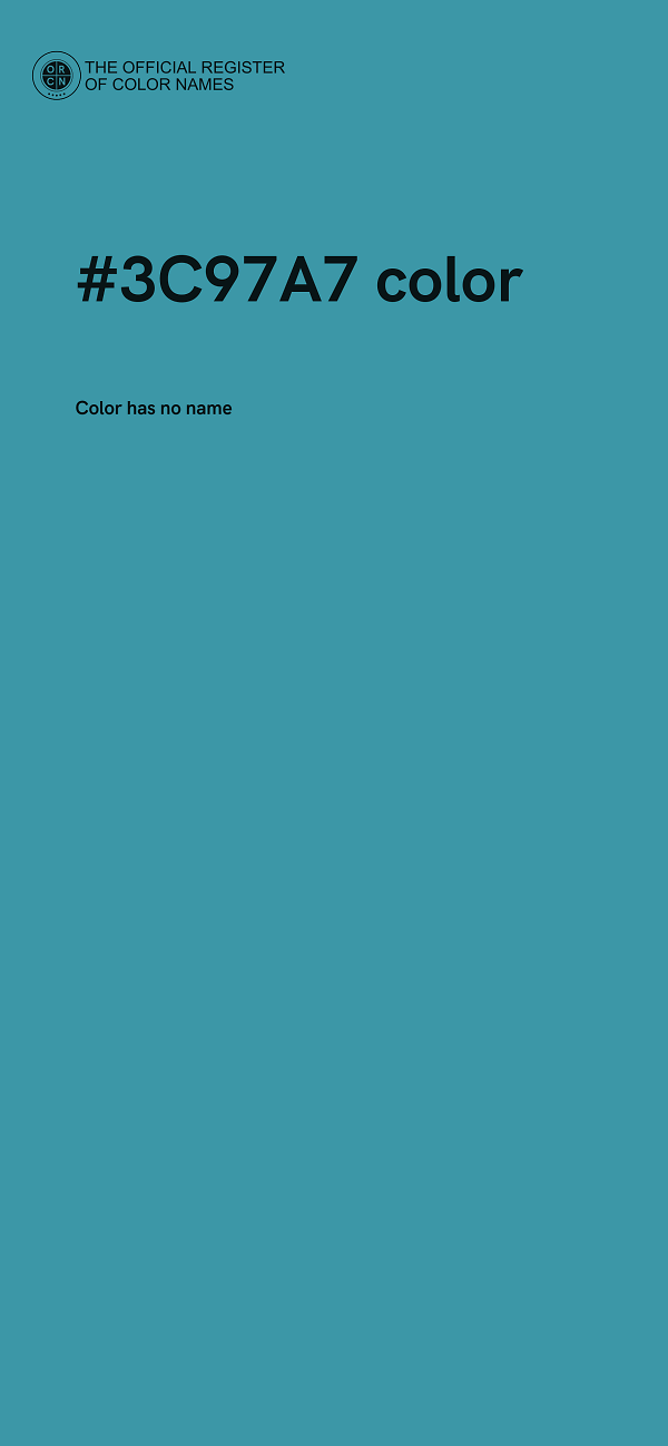 #3C97A7 color image