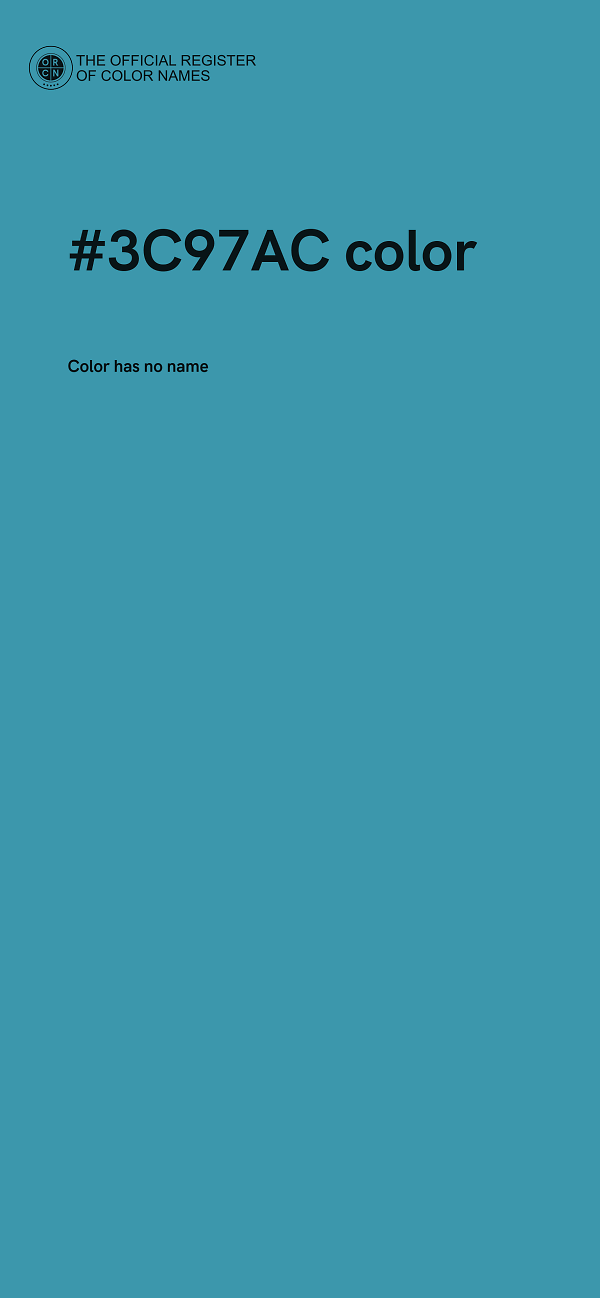 #3C97AC color image