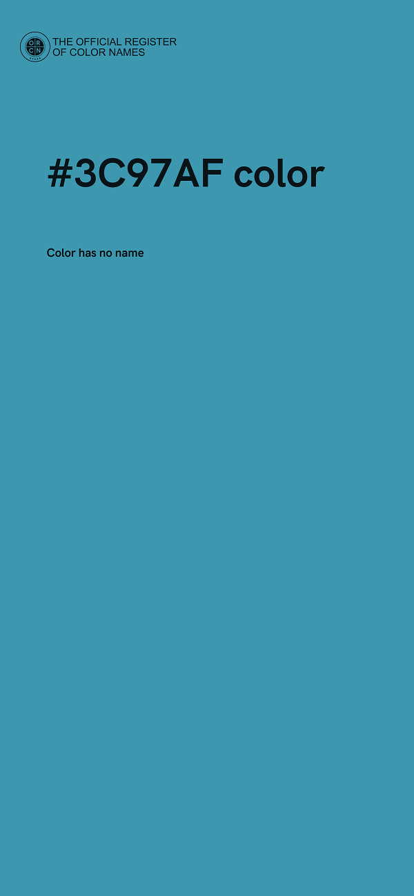 #3C97AF color image