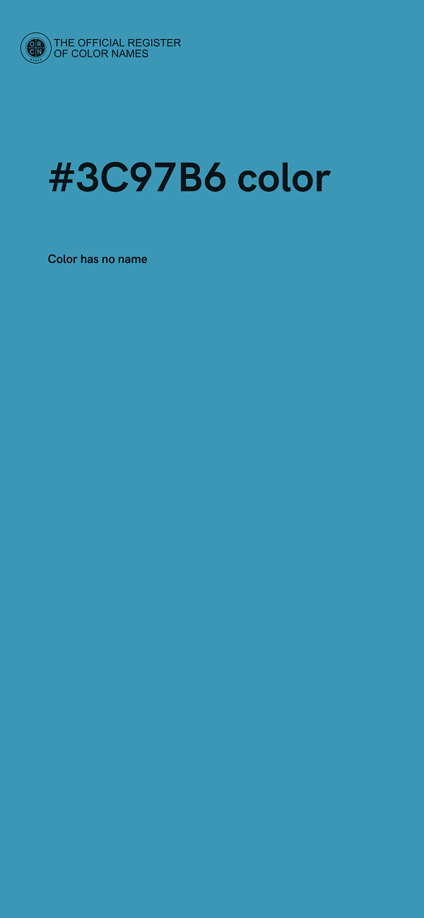 #3C97B6 color image