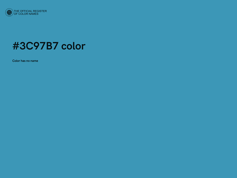 #3C97B7 color image