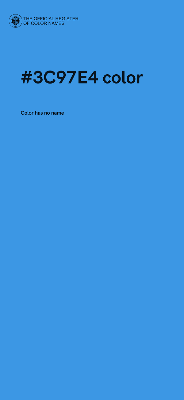 #3C97E4 color image