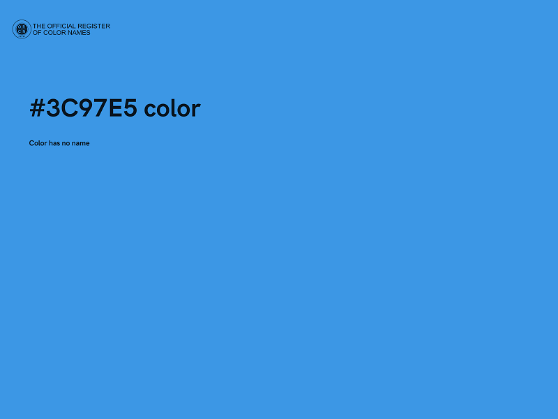 #3C97E5 color image