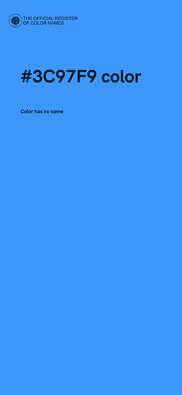 #3C97F9 color image