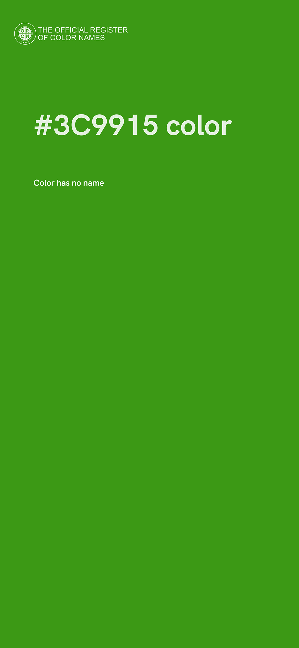 #3C9915 color image