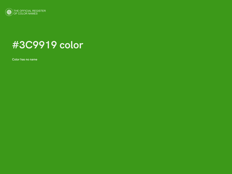 #3C9919 color image