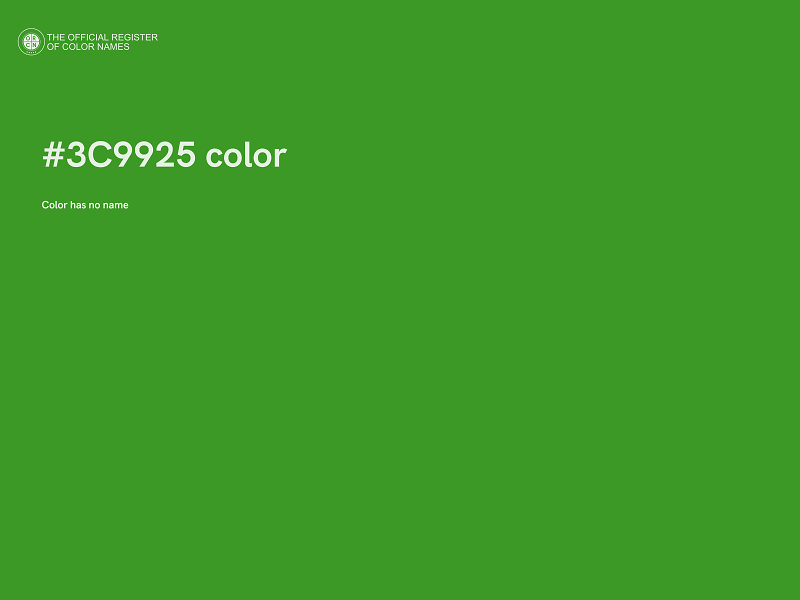 #3C9925 color image