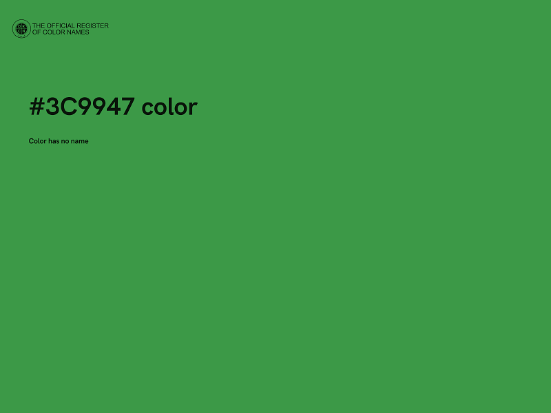 #3C9947 color image