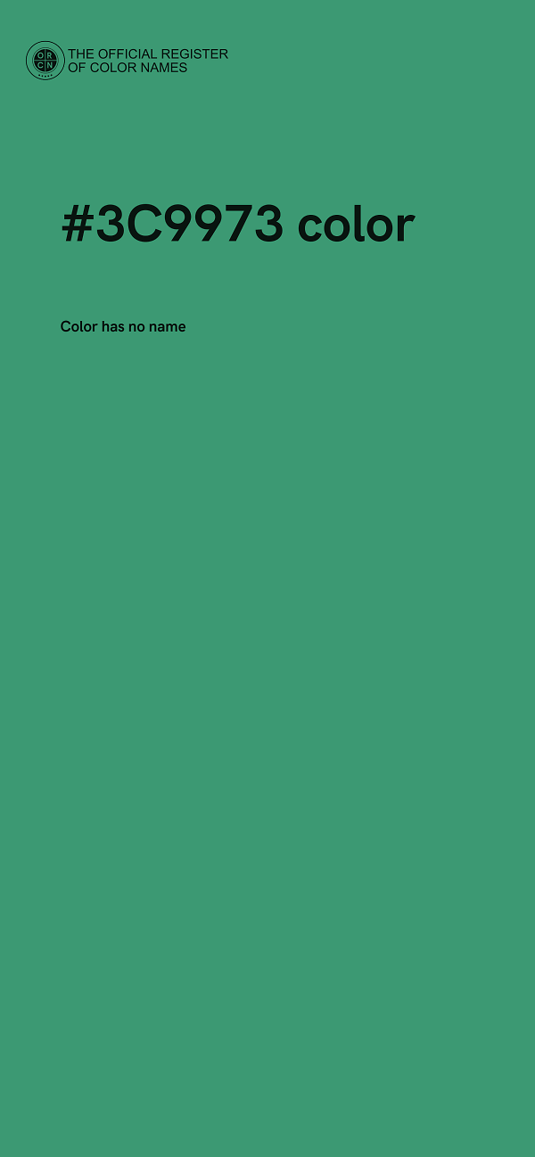 #3C9973 color image