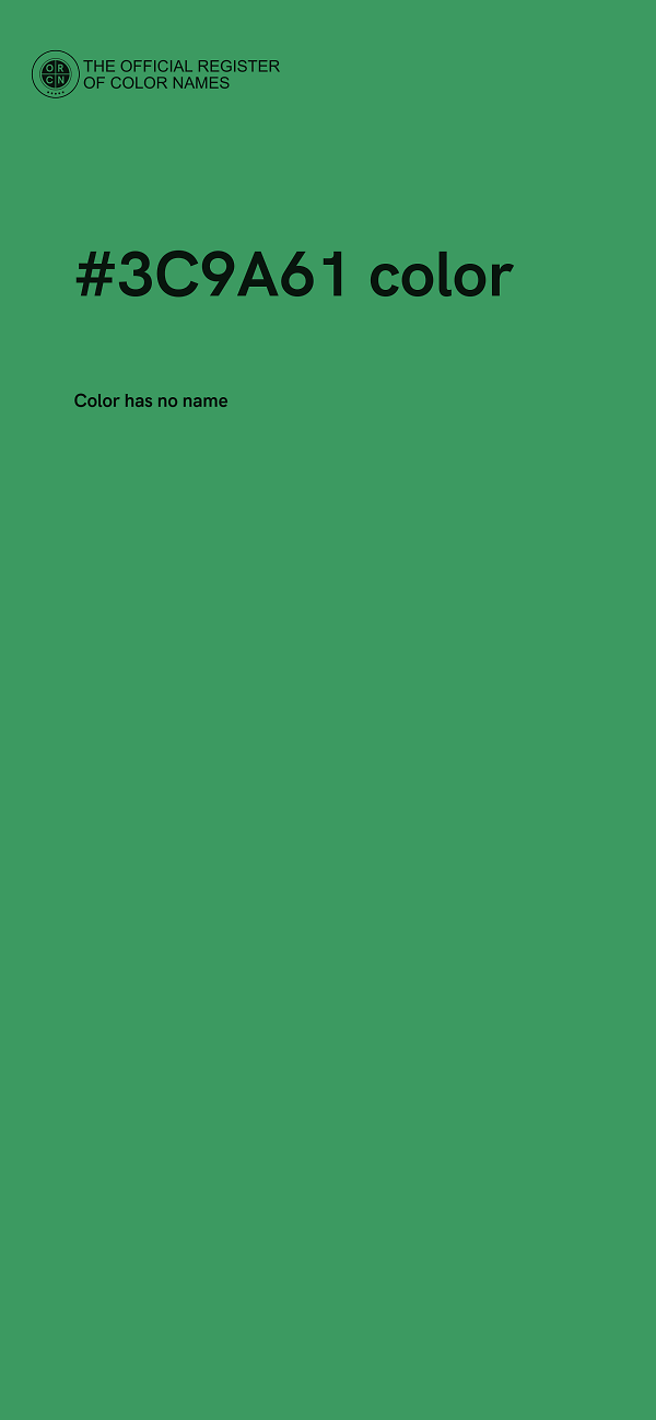 #3C9A61 color image
