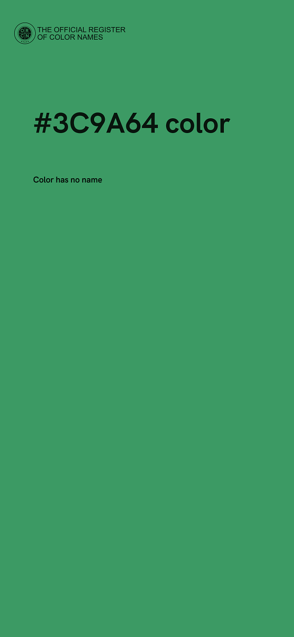 #3C9A64 color image