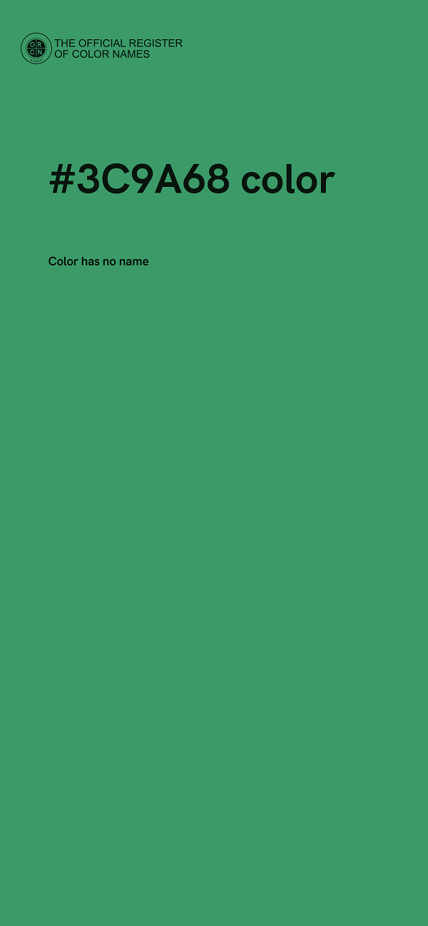 #3C9A68 color image