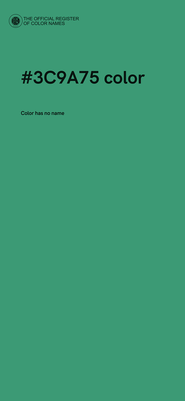 #3C9A75 color image