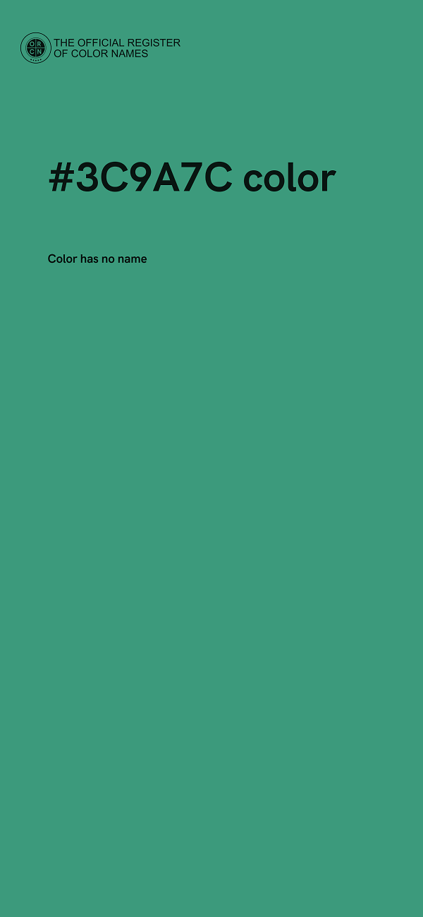 #3C9A7C color image