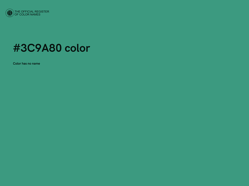#3C9A80 color image