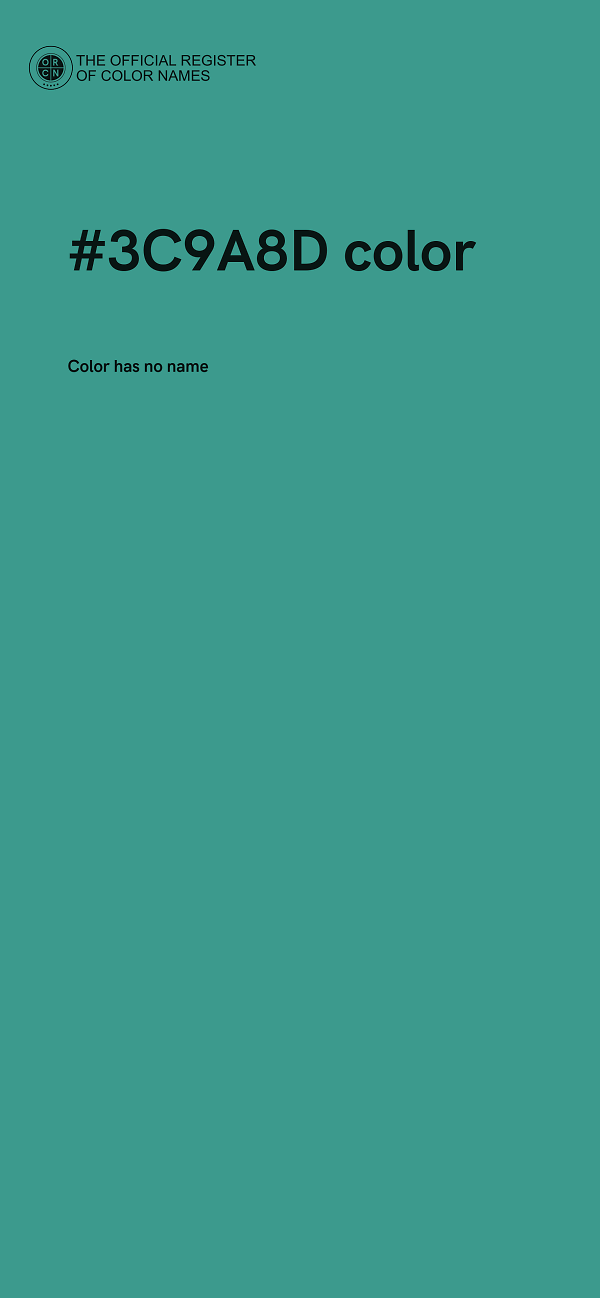 #3C9A8D color image