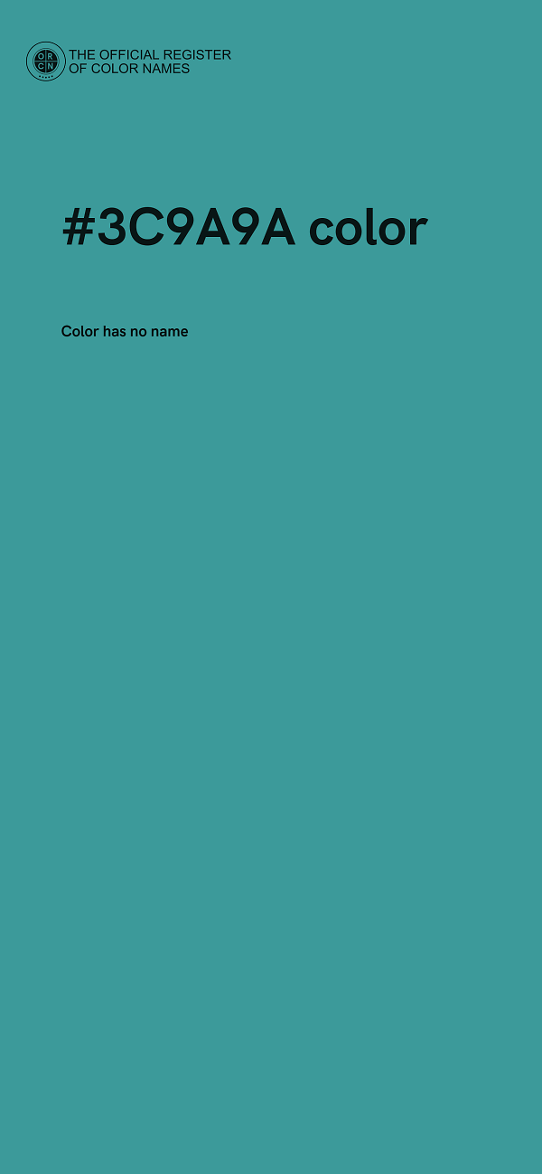 #3C9A9A color image