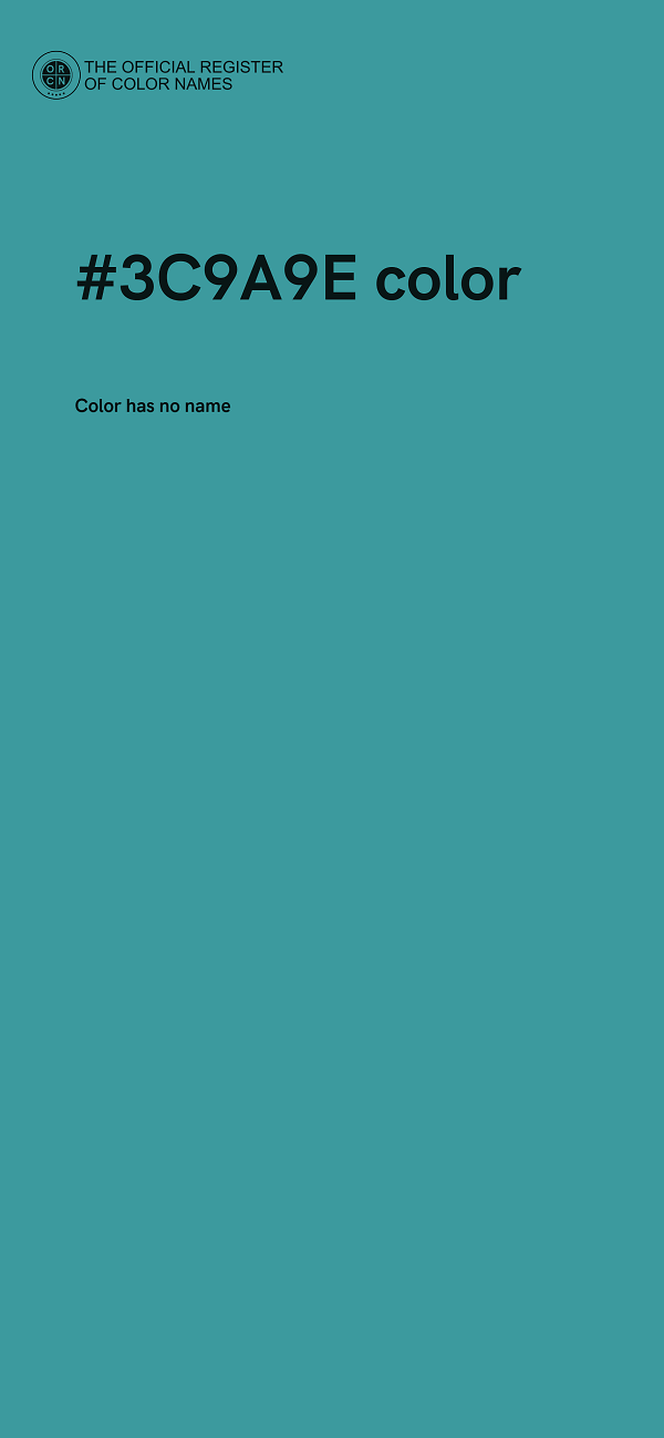 #3C9A9E color image