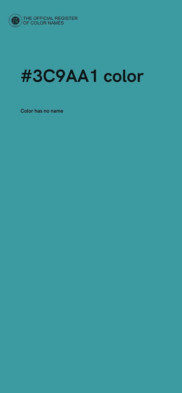 #3C9AA1 color image