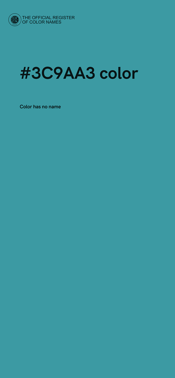 #3C9AA3 color image