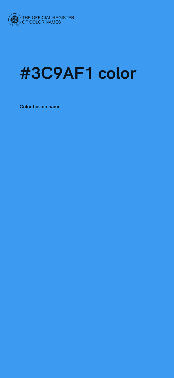 #3C9AF1 color image