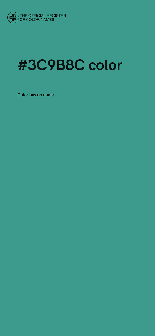 #3C9B8C color image