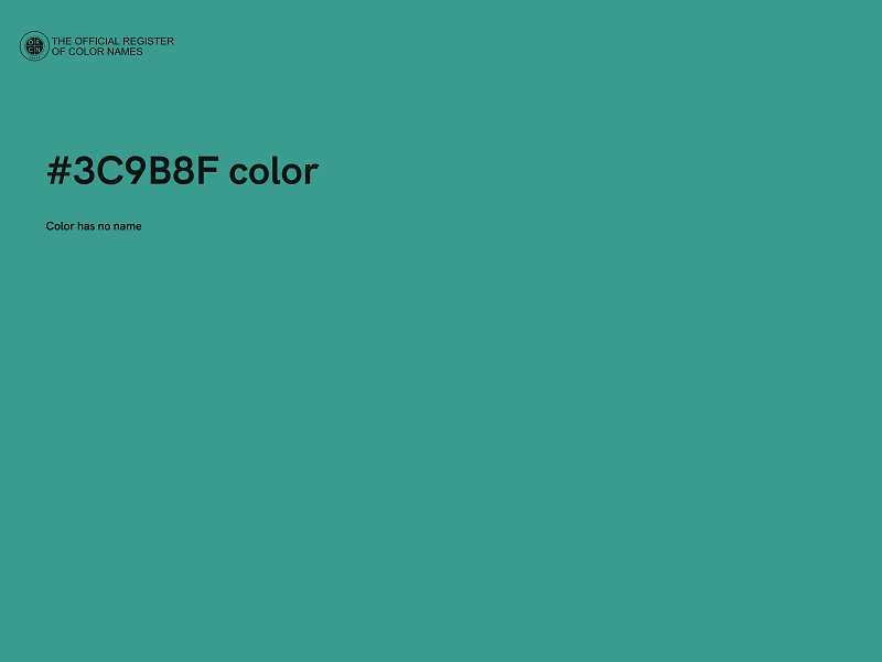 #3C9B8F color image