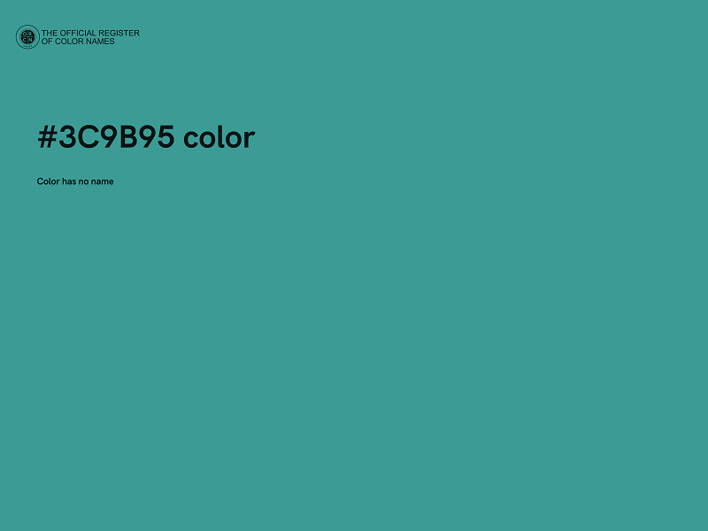 #3C9B95 color image