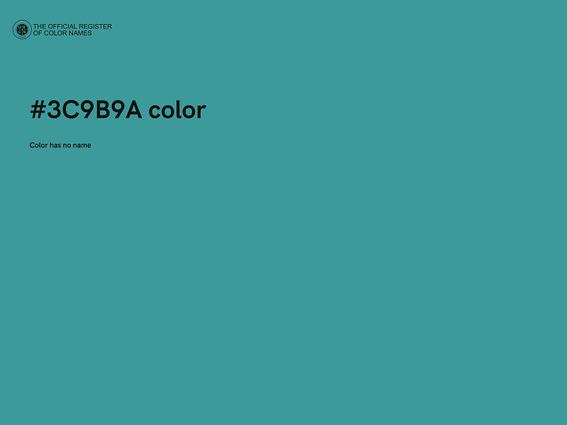 #3C9B9A color image