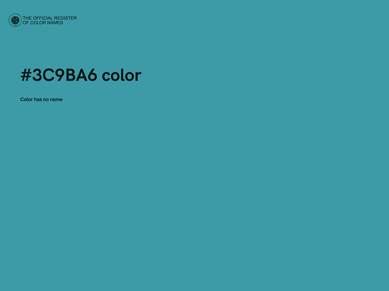 #3C9BA6 color image