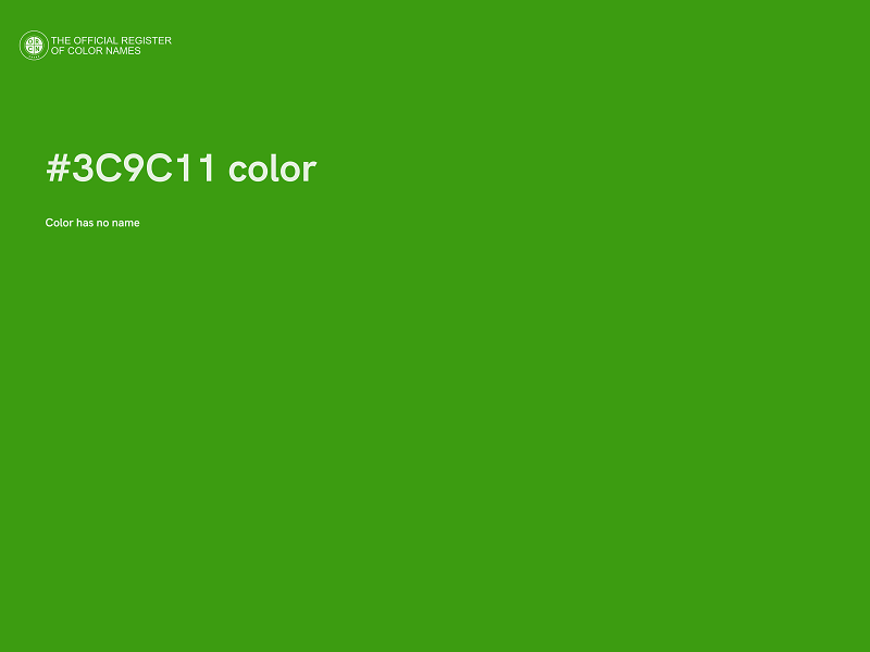 #3C9C11 color image