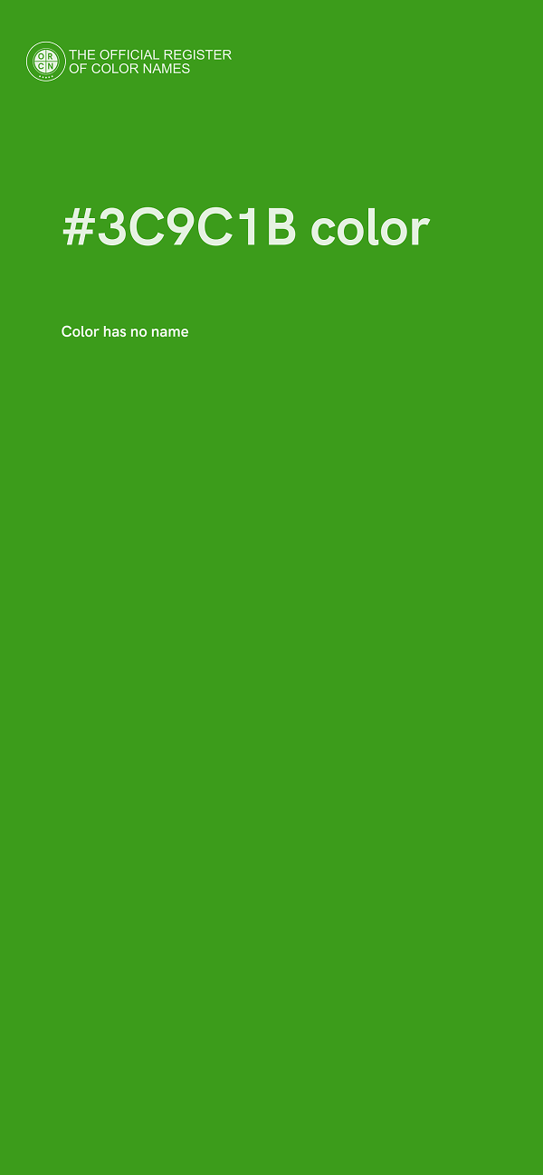 #3C9C1B color image