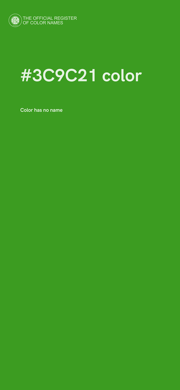 #3C9C21 color image