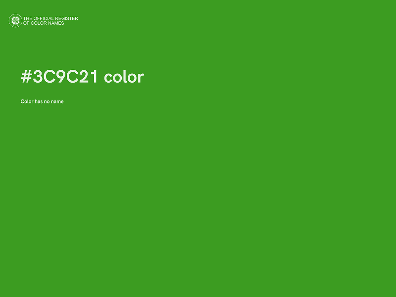 #3C9C21 color image