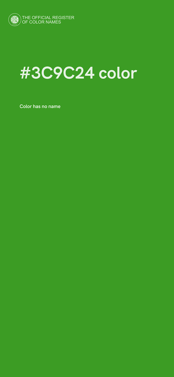 #3C9C24 color image