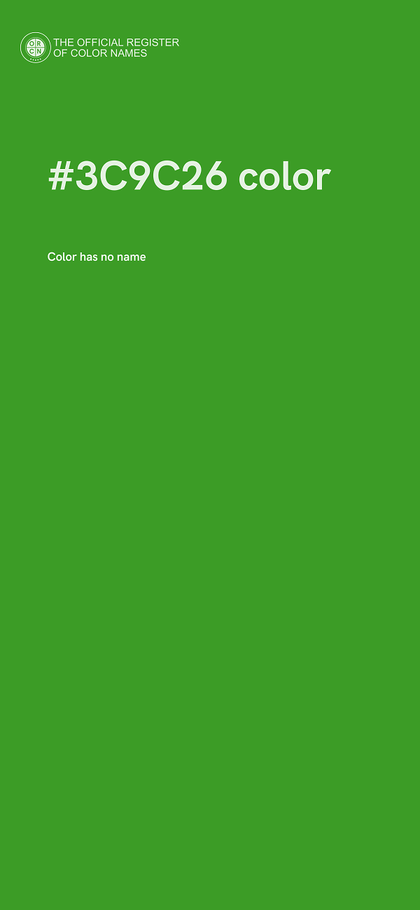 #3C9C26 color image