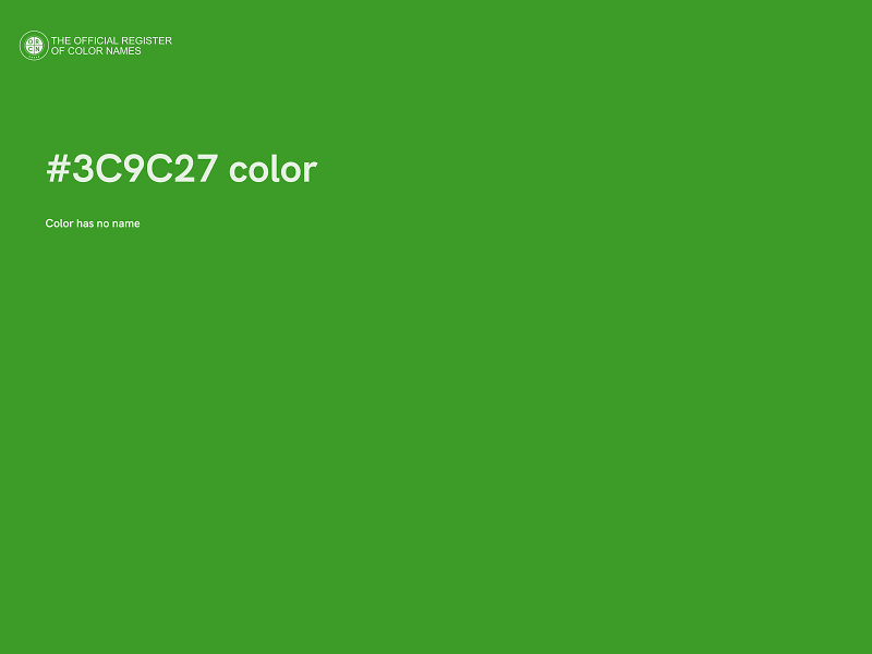 #3C9C27 color image