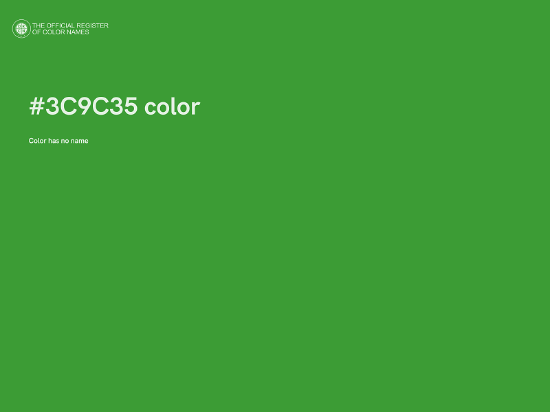 #3C9C35 color image