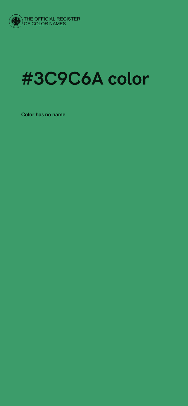 #3C9C6A color image