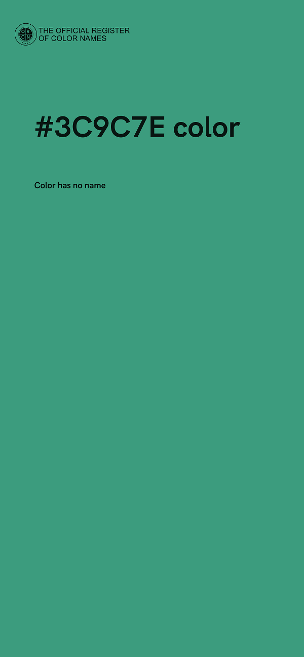 #3C9C7E color image