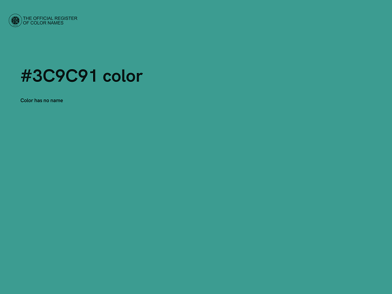 #3C9C91 color image