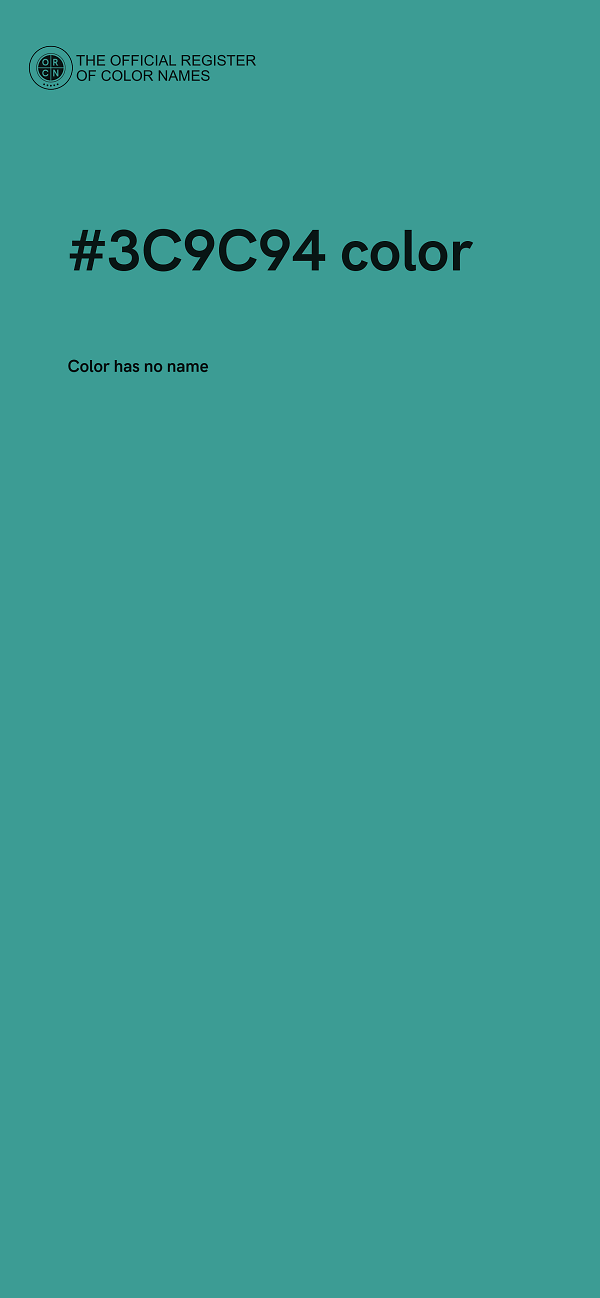 #3C9C94 color image