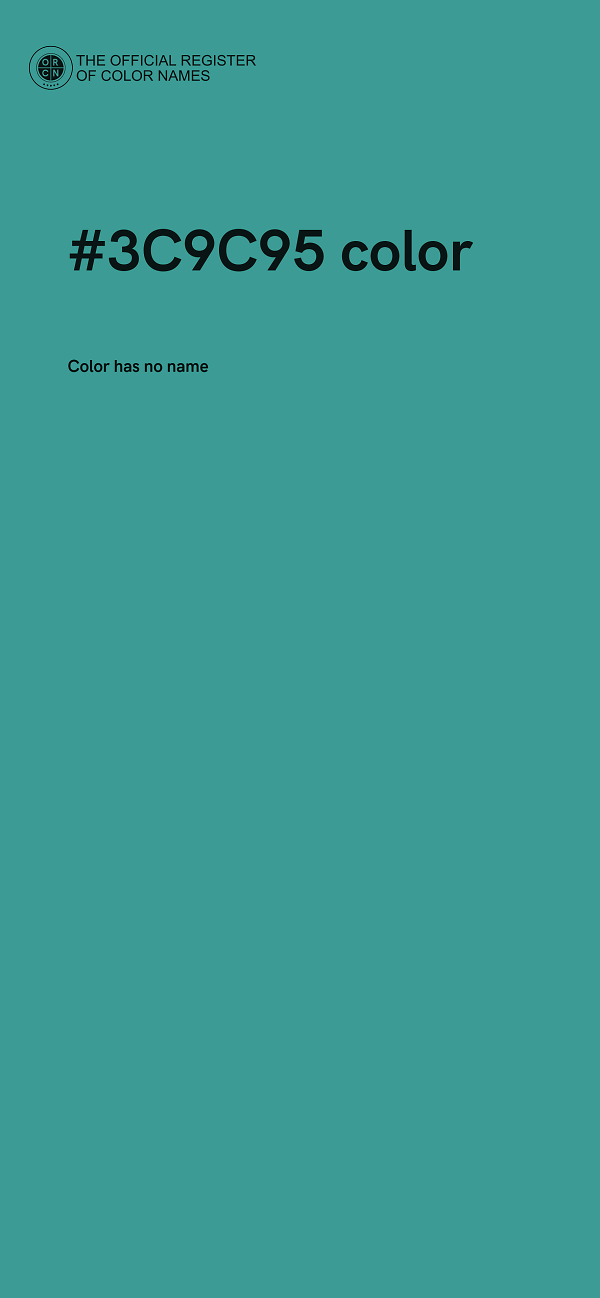 #3C9C95 color image