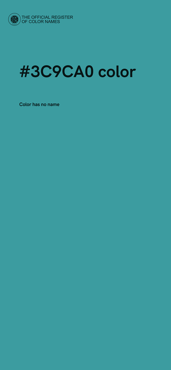 #3C9CA0 color image