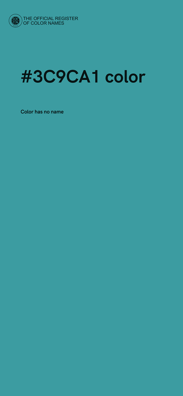 #3C9CA1 color image